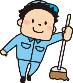 サービス内容説明「清掃イラスト」